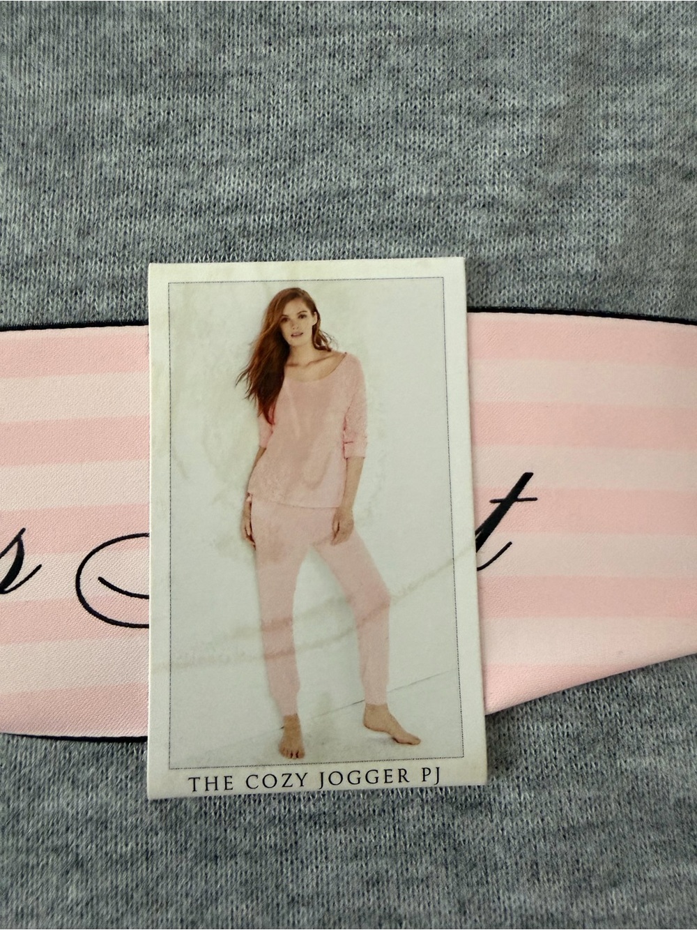 Victoria's Secret Gray Cozy Jogger PJ Set